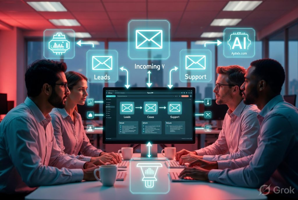 reduce manual email handling CRM with GenAI