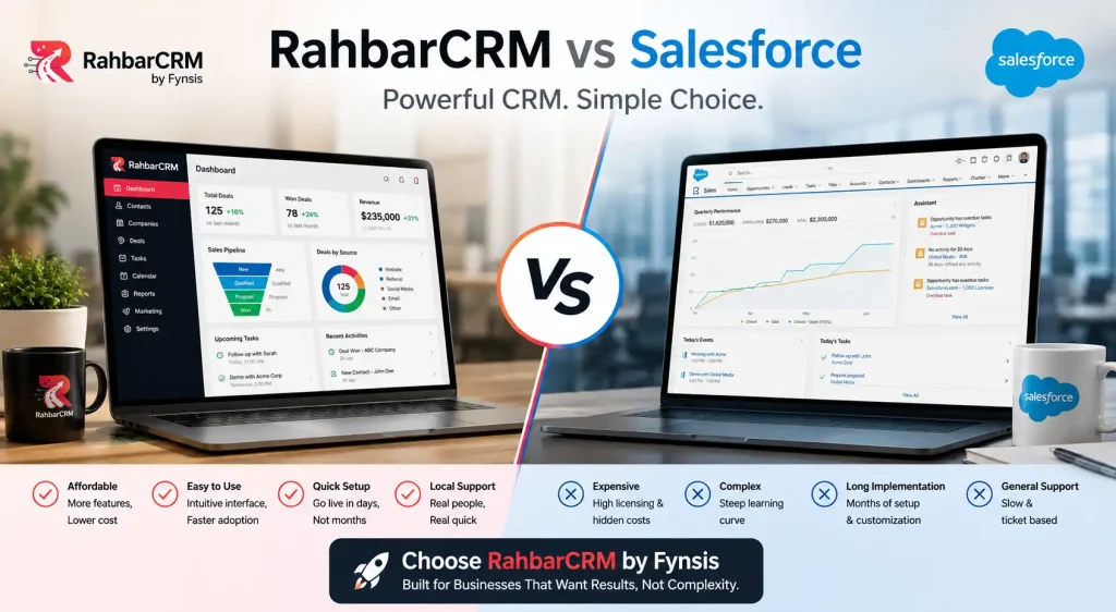 Best AI CRM Alternative of Salesforce is RahbarCRM